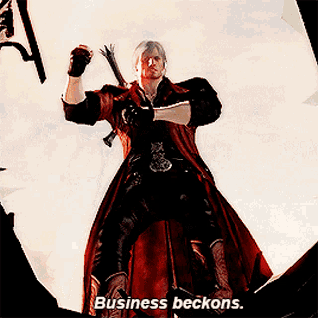 Devil May Cry Video Game Series GIF - Devil May Cry Video Game Series Business Beckons GIFs