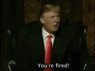 Donald Trump Talking To Himself GIF - Yourefired Done Donaldtrump GIFs