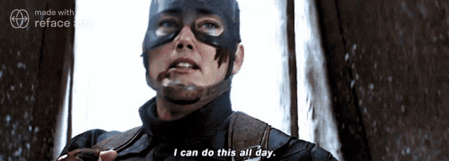 captain america says " i can do this all day "
