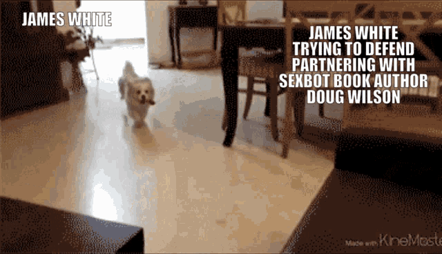 james white is trying to defend partnering with sexbot author doug wilson