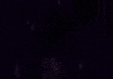 a cartoon character with long white hair is in a dark room