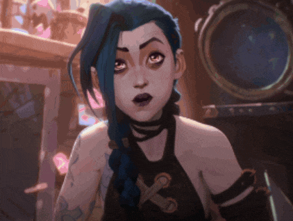 a close up of a cartoon character with a braided hair