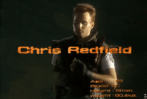 Chris Redfield Resident Evil GIF - Chris Redfield Resident Evil Resident Evil 1 GIFs