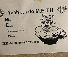 a poster with a picture of a muscular panther on it