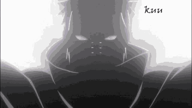 a close up of a person 's face with glowing eyes and a white background .