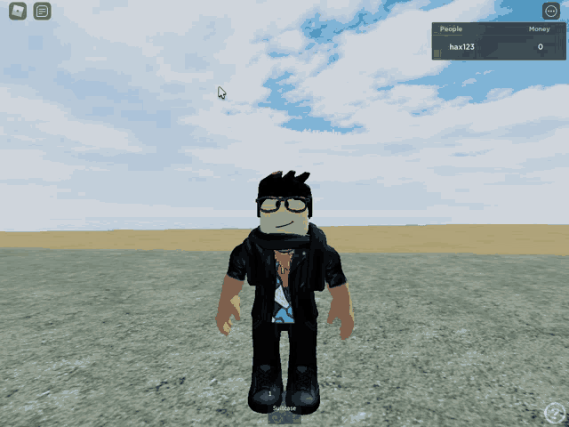 a person in a video game has the name hax123 on their screen
