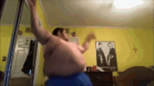 Fat Guy Dancing GIF - Fat Guy Dancing Fat GIFs
