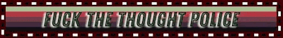 a film strip with the words fuck the thought police on it