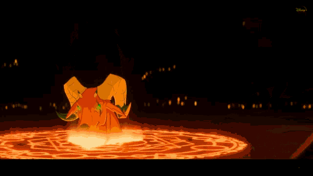 a cartoon drawing of a monster with a disney logo on the bottom