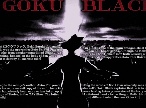 goku black is one of the main antagonists in dragon ball super series