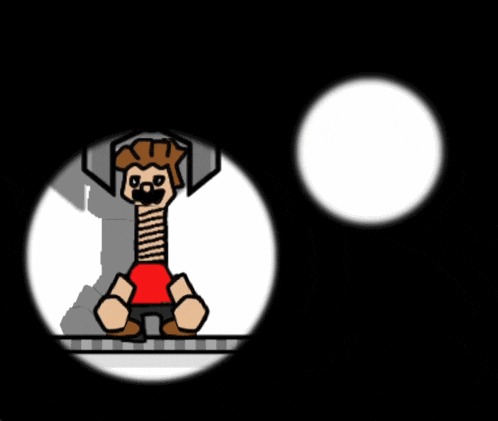 a cartoon of a man with a heart in his hand