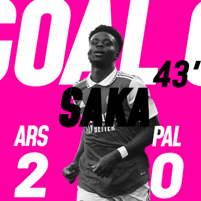 a soccer player with the name saka on his jersey