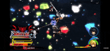 a screenshot of a video game with vanitas written on the top left