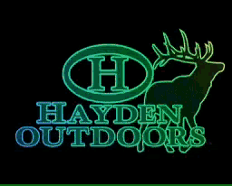hayden outdoors logo with a deer on it