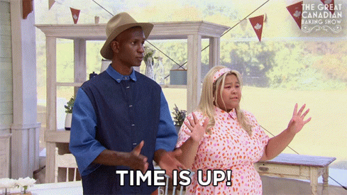 Time Is Up The Great Canadian Baking Show GIF - Time Is Up The Great Canadian Baking Show Gcbs GIFs