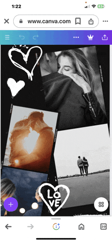 a screen shot of a website called www.canva.com showing a collage of photos