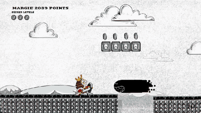 a video game screen shows a king and queen and says " margie 2039 points "