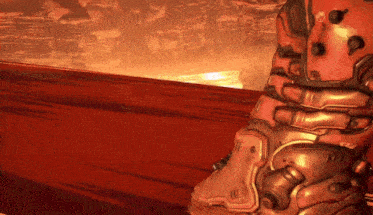 a close up of a person 's leg in a video game scene