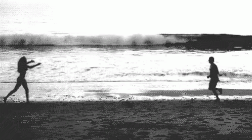 Running Beach GIF