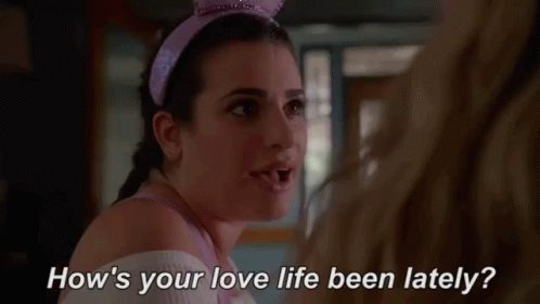 Prying GIF - Hows Your Love Life Been Lately Love Life Romance GIFs