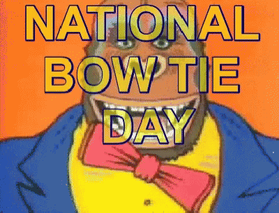 National Bow Tie Day Spinning Bowtie GIF - National Bow Tie Day Spinning Bowtie Funny Cartoon GIFs