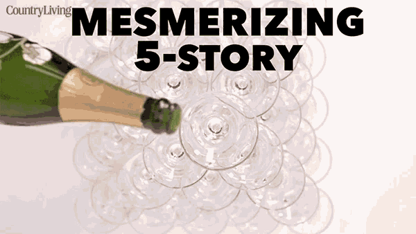 Champagne Tower White Wine GIF - Champagne Tower White Wine Pouring GIFs