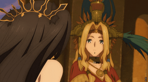 a cartoon character with a crown on her head