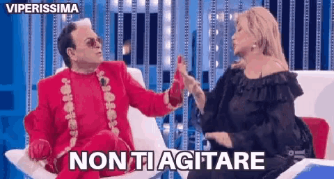 Cristiano Malgioglio Calma GIF - Cristiano Malgioglio Calma Grande Fratello GIFs