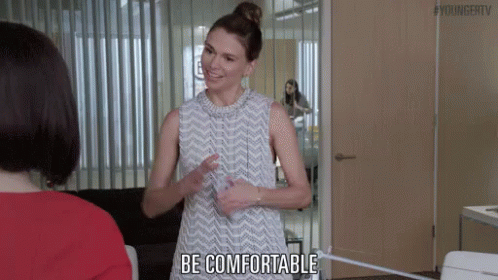 Be Comfortable GIF - Sutton Foster Liza Miller Comfy GIFs