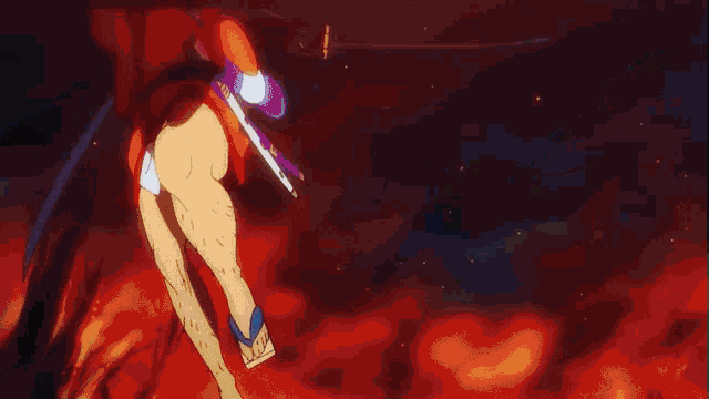 a cartoon dragon with horns is holding a fire in its mouth