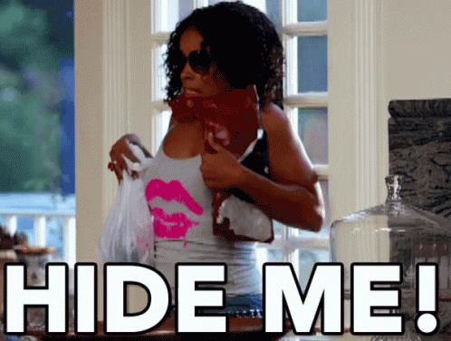 Hide Me! GIF - Diandra Lyle Hide Me Beauty And The Baller GIFs