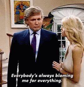 Trump Always Blaming Me For Everything GIF - Trump Always Blaming Me For Everything All My Fault GIFs