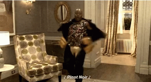 Pinot Noir Removes Jacket GIF - Pinot Noir Removes Jacket Coat On The Floor GIFs