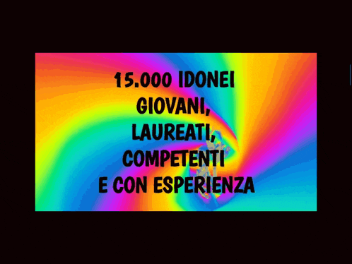 a colorful poster with the words noi ci siamo e voi