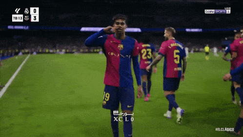 a soccer game is being played on bein sports