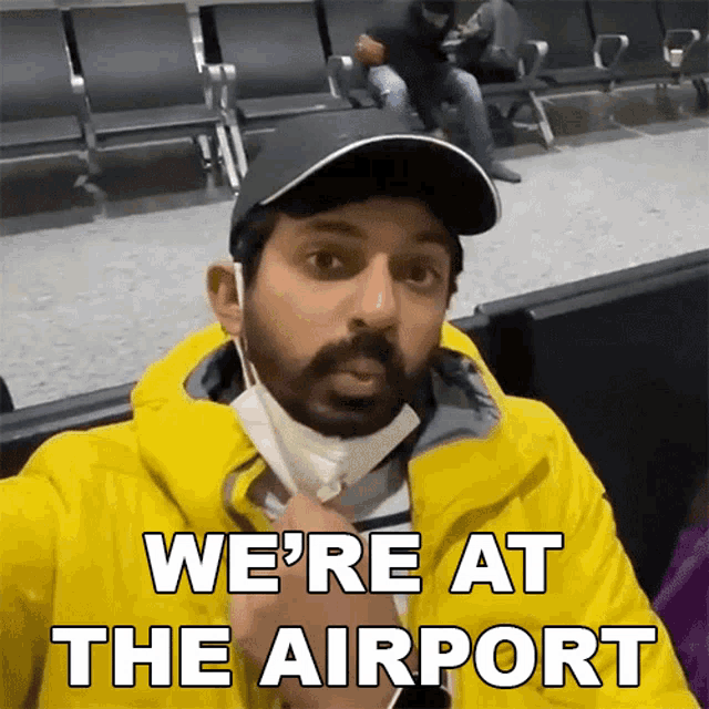 Were At The Airport Faisal Khan GIF - Were At The Airport Faisal Khan Weve Arrived At The Airport GIFs