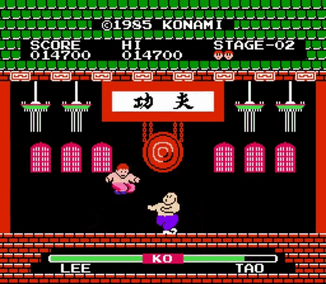a video game with lee and tao fighting in it