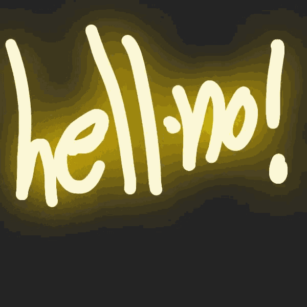 the word hello is written in white on a yellow background