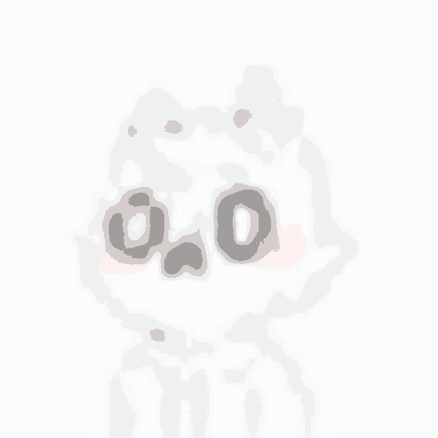 a close up of a drawing of a cat with glasses and a blush on its face .