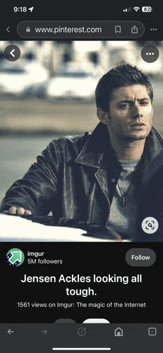 a picture of jensen ackles on pinterest