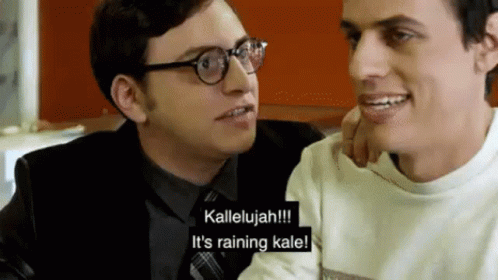 Kallelujah Its Raining Kale GIF - Kallelujah Its Raining Kale Hallelujah GIFs