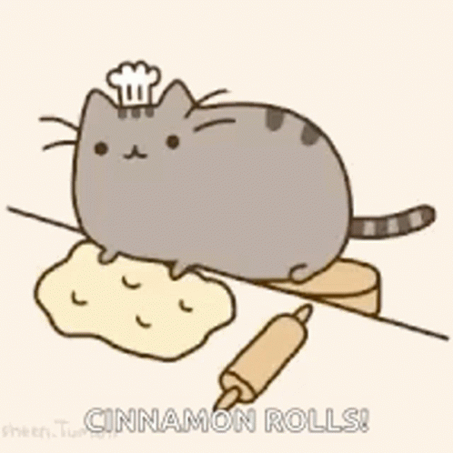Pusheen Cat Dough GIF - Pusheen Cat Dough Bread GIFs