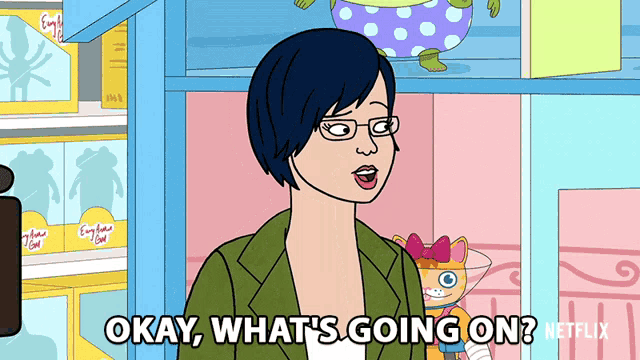 a cartoon character says okay what 's going on netflix