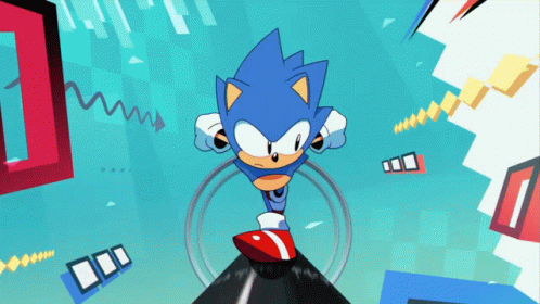 Sonic Mania Cartoon GIF - Sonic Mania Cartoon Spinning GIFs