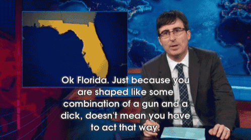 John Oliver, Getting Serious. GIF - The Daily Show John Oliver Florida GIFs