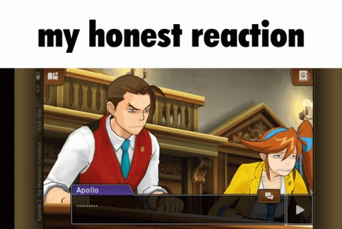 My Honest Reaction Ace Attorney GIF - My Honest Reaction Ace Attorney Apollo GIFs
