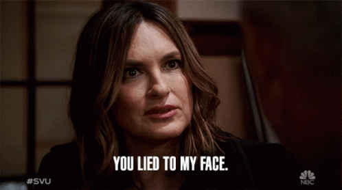 You Lied To My Face Olivia Benson GIF - You Lied To My Face Olivia Benson Mariska Hargitay GIFs