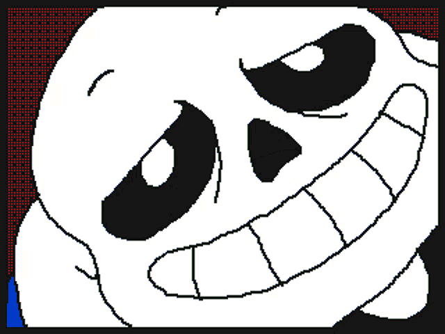 a pixel art drawing of a cartoon character eating a blue item