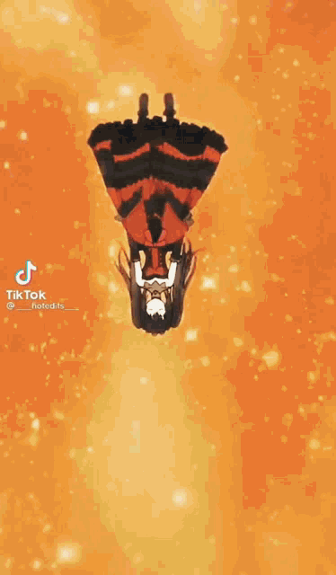 a girl in a red and black dress is flying in the air .