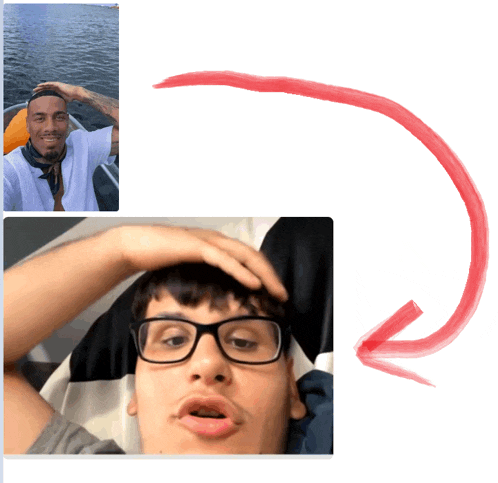 a picture of a man with glasses is next to a picture of another man with his hand on his head